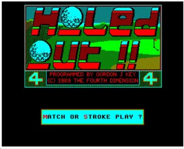 Holed Out - Cone Links & Pine Isles (1989)(Fourth Dimension) screen shot title